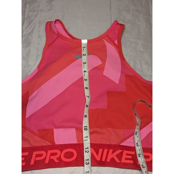 Nike FD0954-635 Women's Sz S Pink/Red Dri-Fit Cropped Training Tank Top - Picture 10 of 11